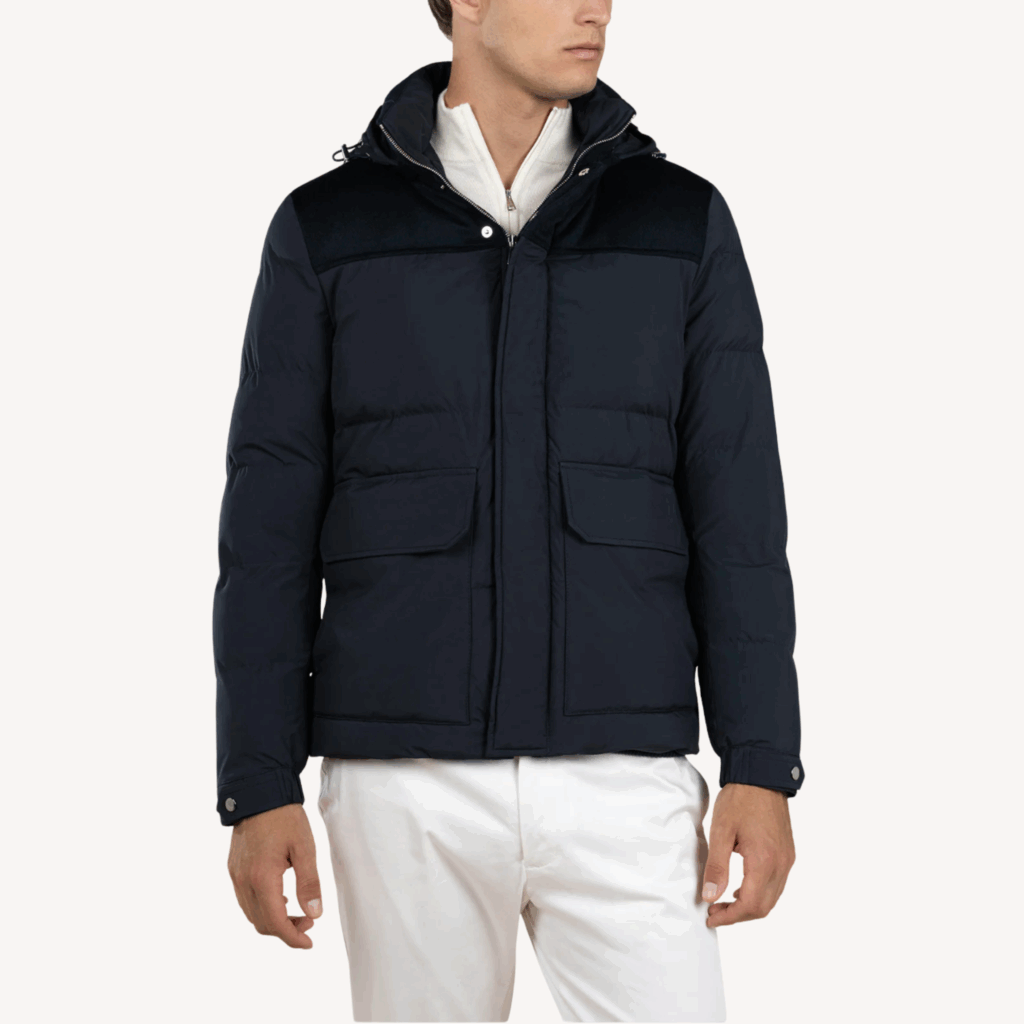 Navy Ski Jacket, Men's Gift Ideas, Luxury Gift, Father;'s Day